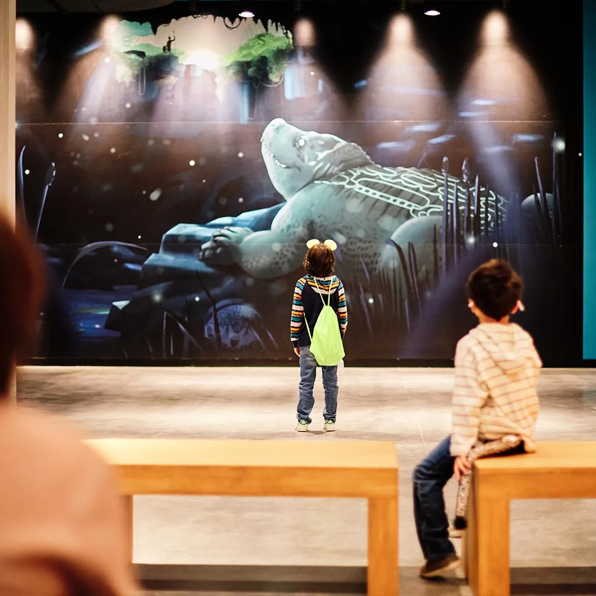 Kids exploring the wonders of Kaminaljuyu at Museo Miraflores